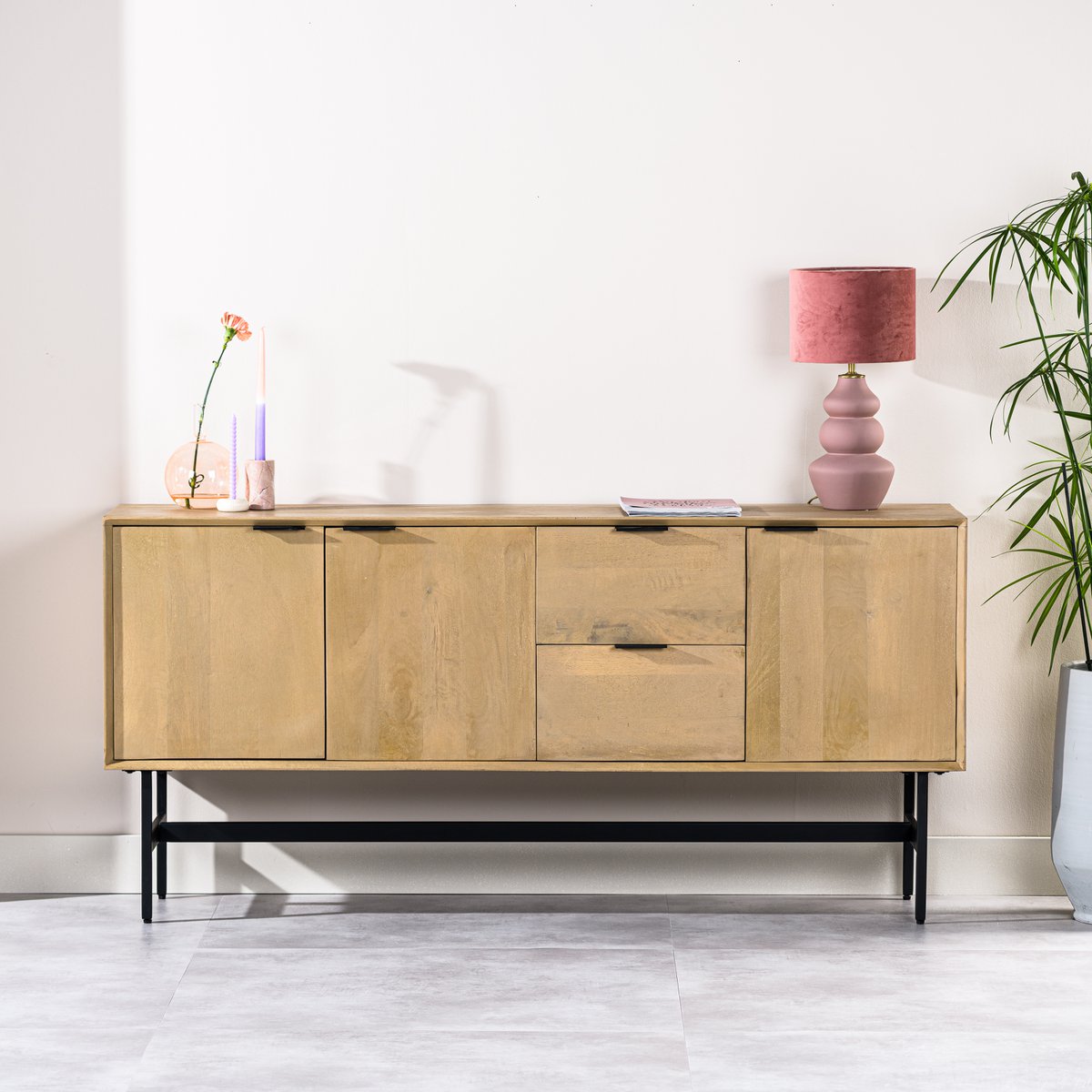 sideboard 3d, 170 cm, w180 natural