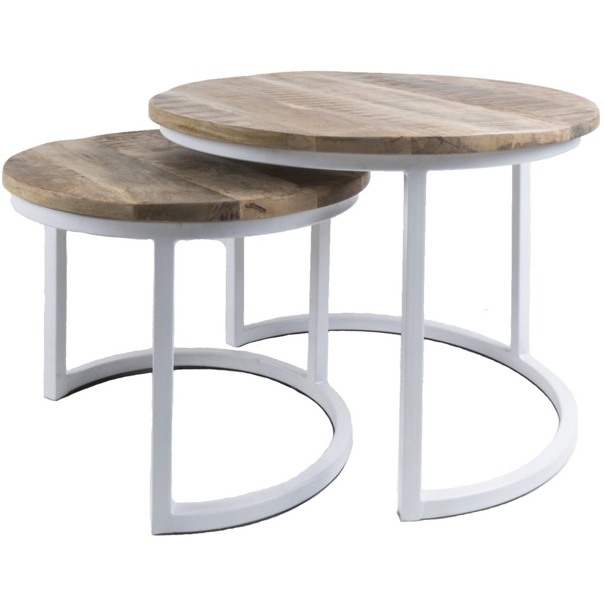 bart white coffee table - set of 2