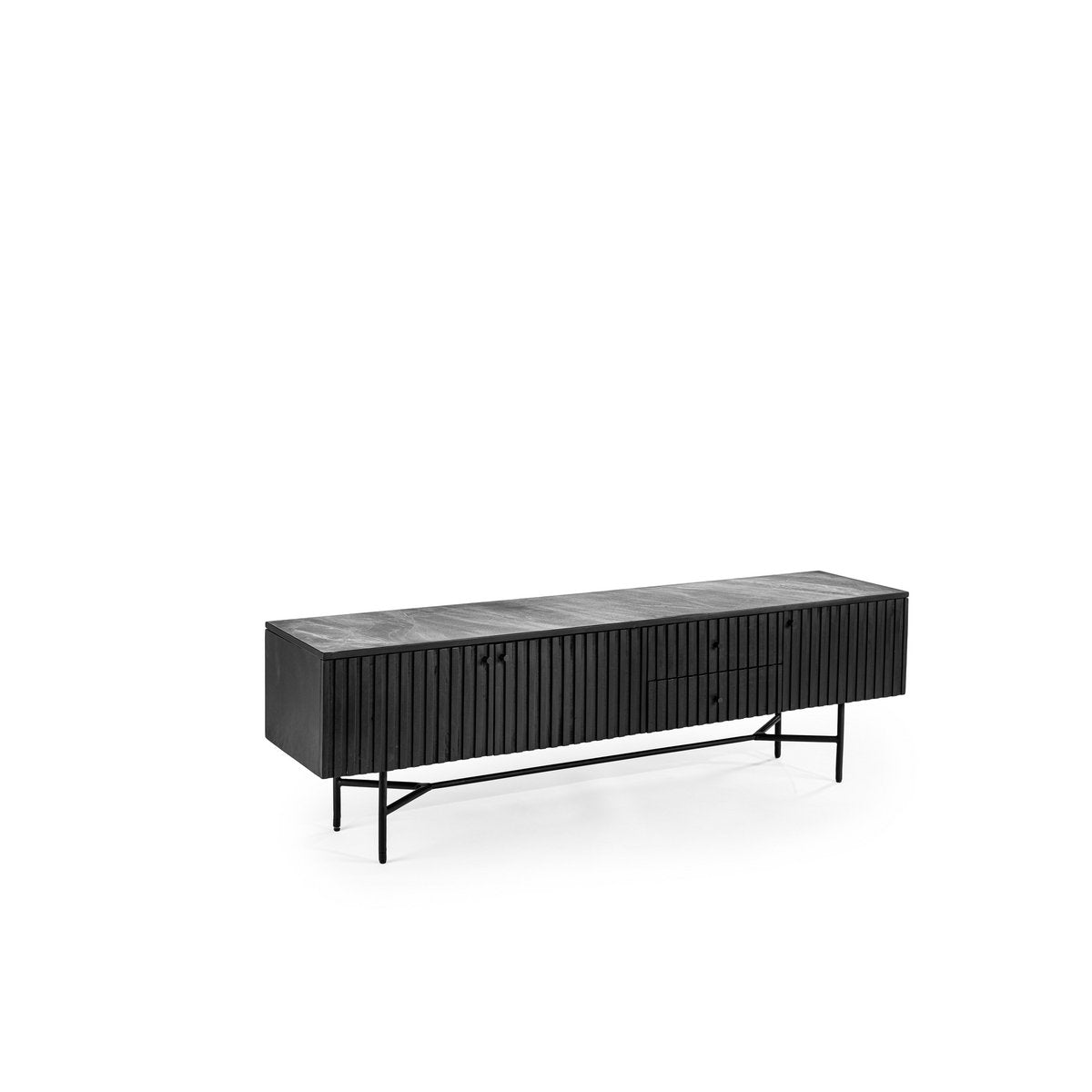 tv cabinet, 175 cm, b340 black