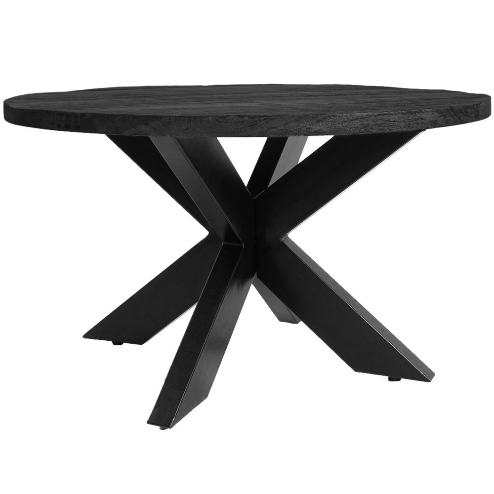 bob coffee table - black mango wood