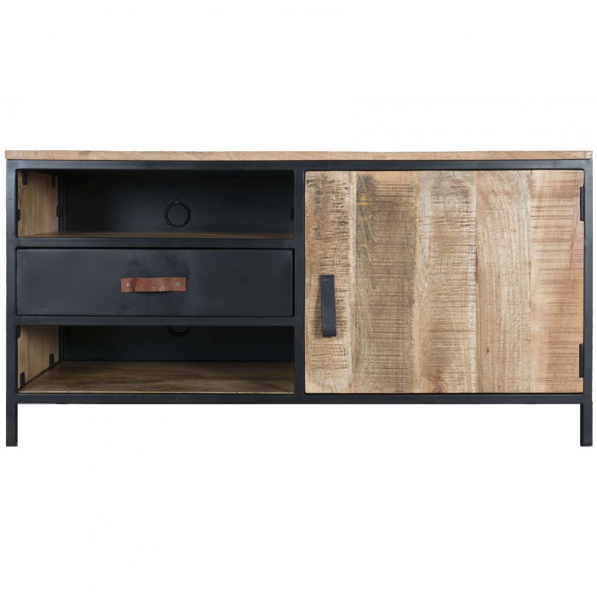 tv dressoir luuk hout/ metaal 120 cm