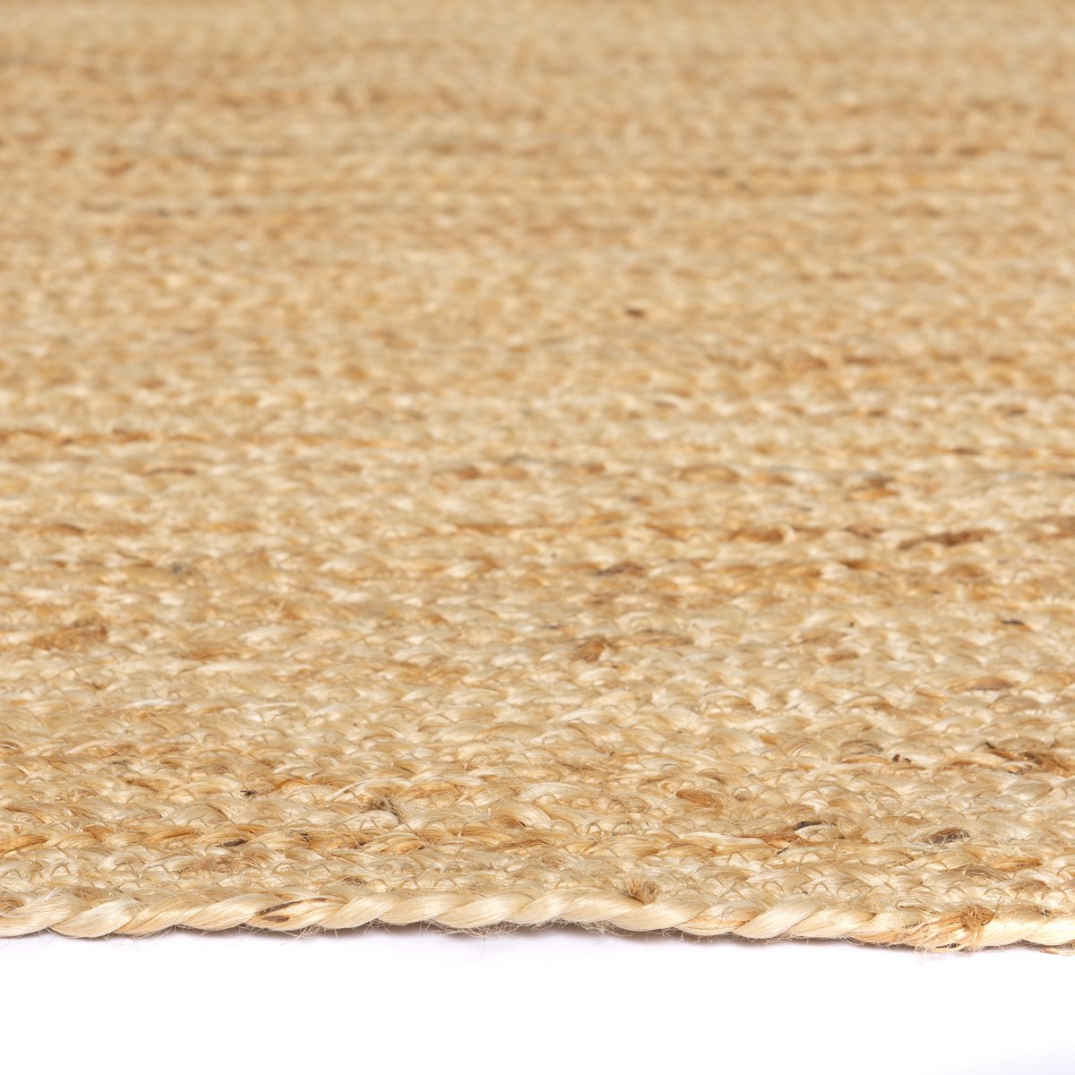 jute rug rectangle natural 200x290cm