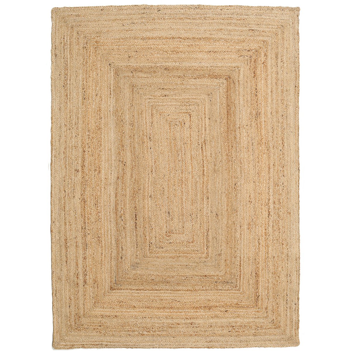 jute rug rectangle natural 140x200cm