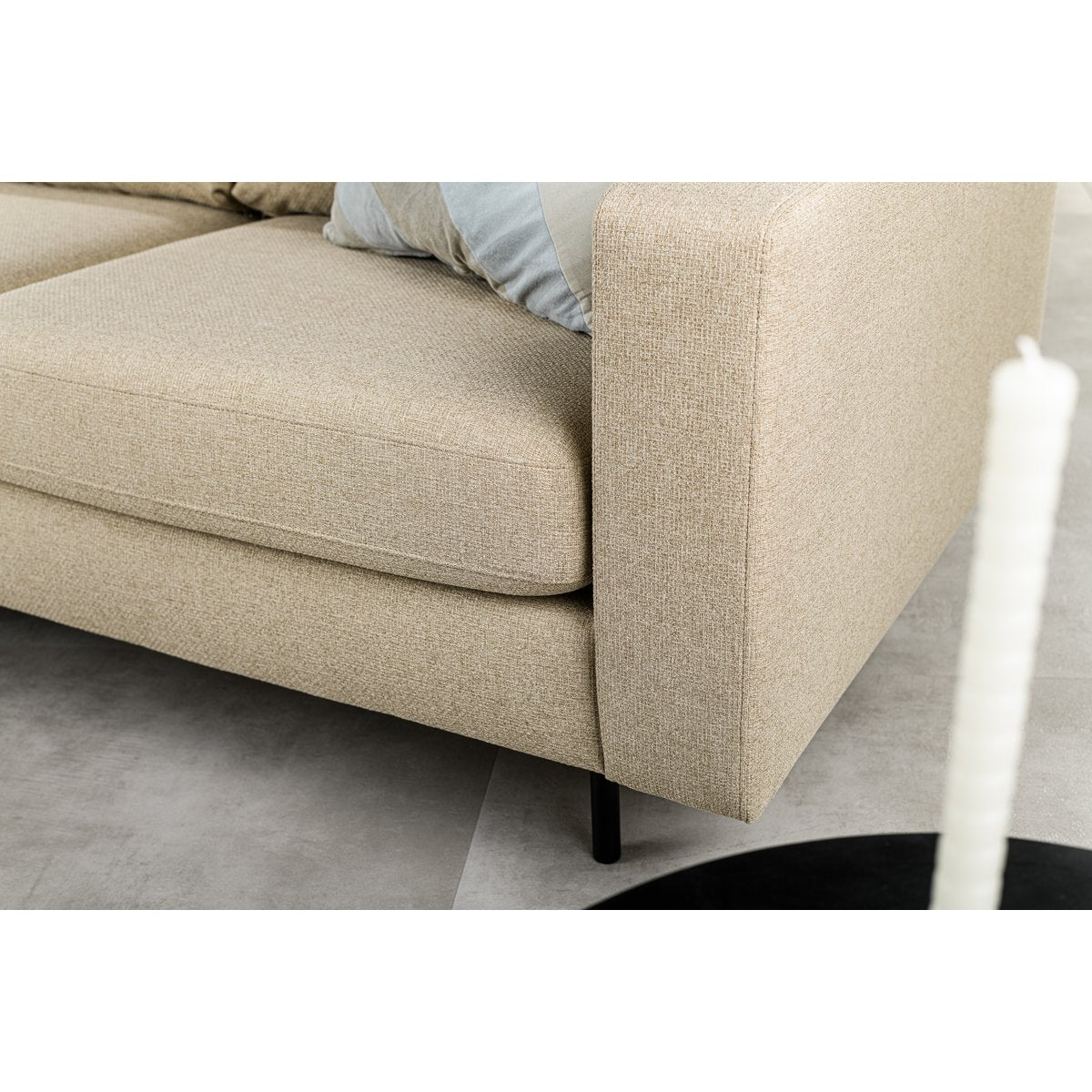 3 seater sofa cl l+r, dillon fabric, d460 beige