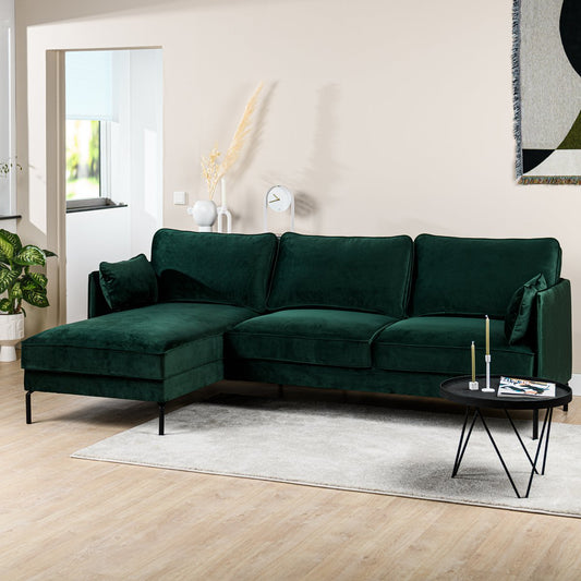 3 seater sofa CL links, fabric Fashion Velvet, F610 green