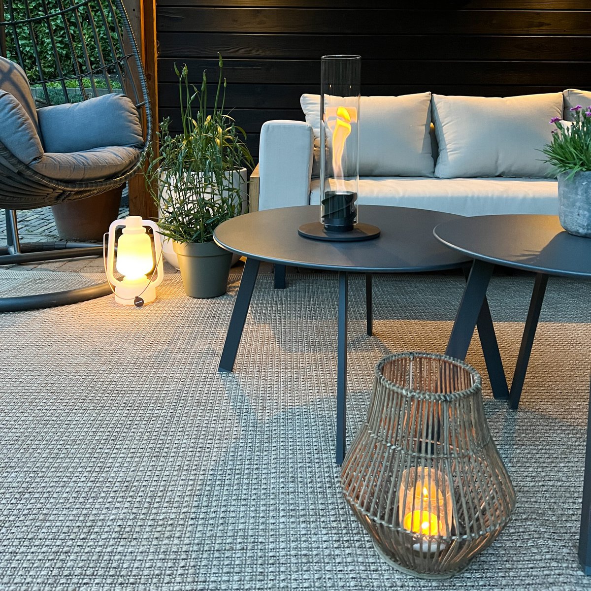 outdoor rug - jute outdoor beige/natural 200 x 290cm