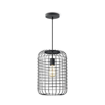 Home Sweet Home Hanging Lamp Netting - Black - 26x26x142cm