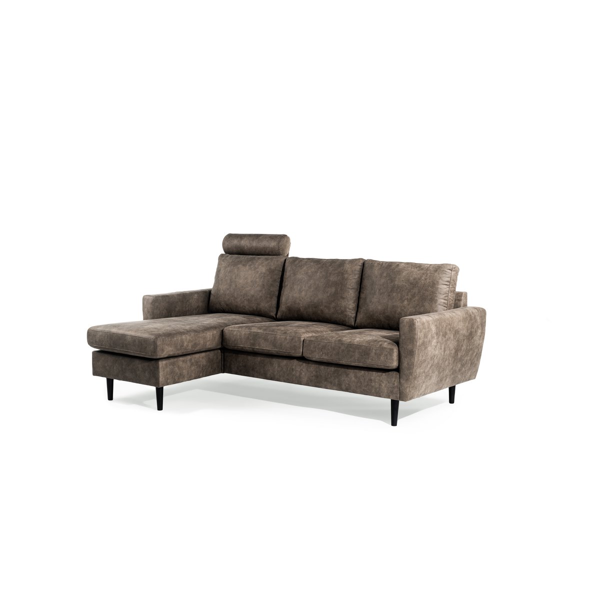 3 seater sofa cl l+r, with headrest in savannah fabric, s520 taupe