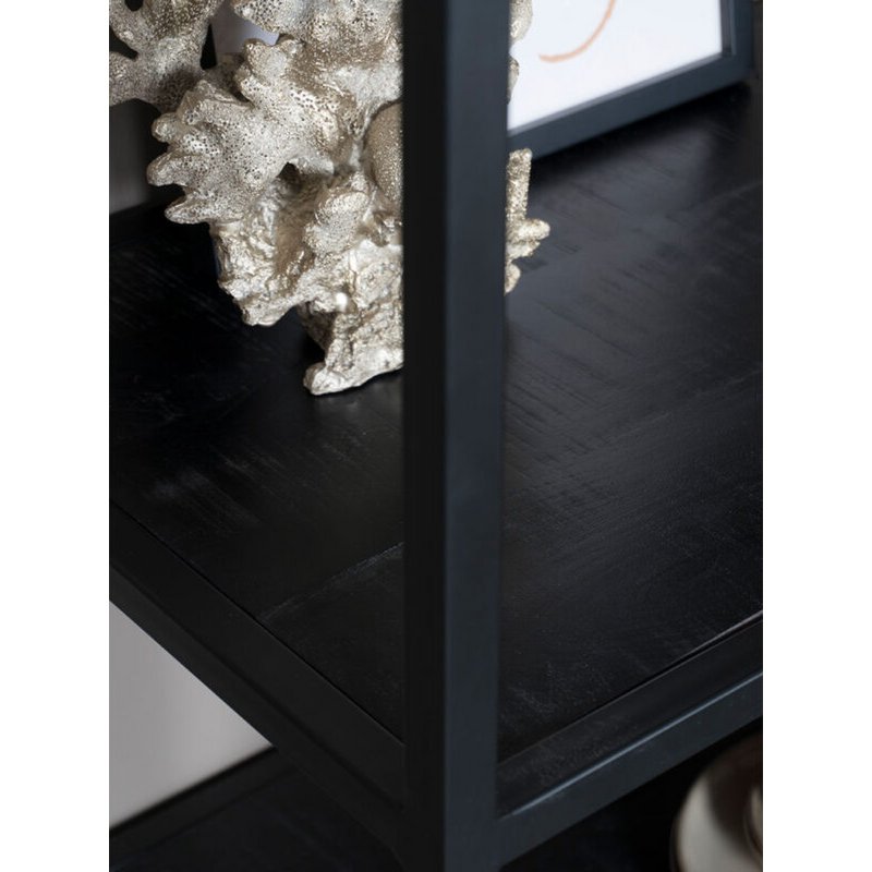 compartment cabinet huub black mangowood 175 x 145 cm - room divider