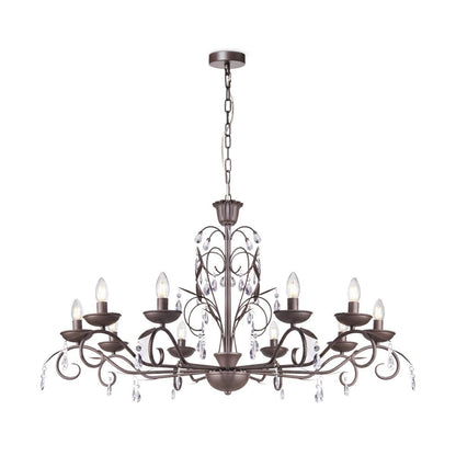Home Sweet Home chandelier Barrocco - Black - 108x108x160cm