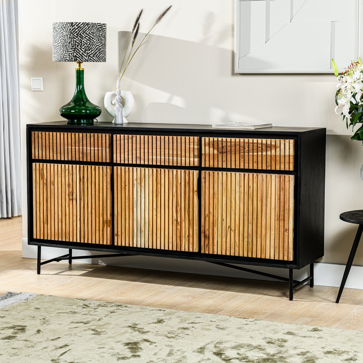 sideboard, 160 cm, b420 acacia pure