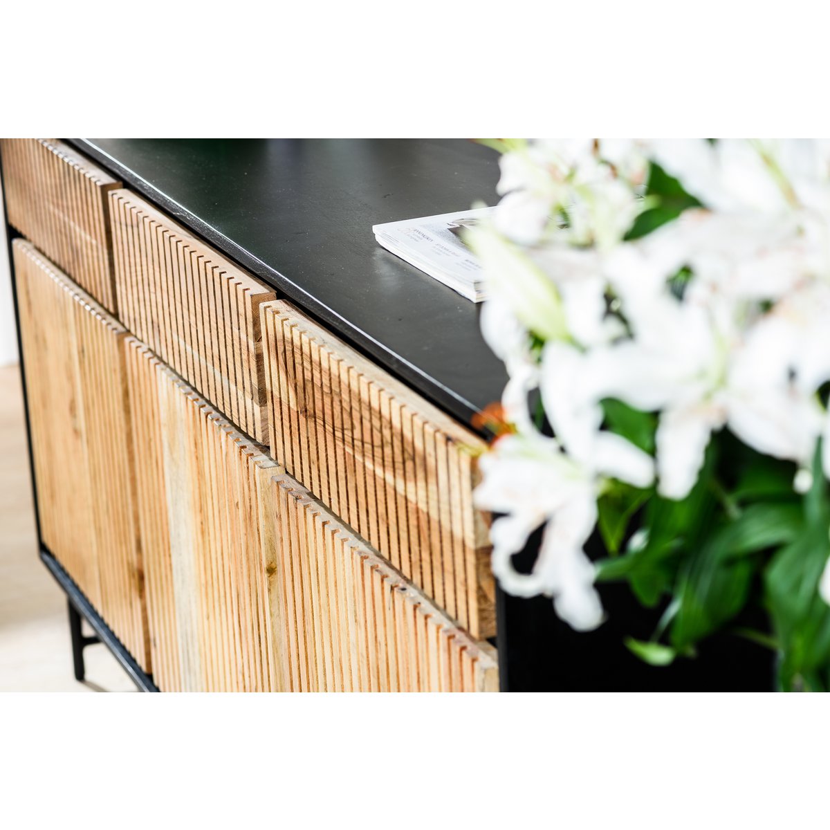 sideboard, 160 cm, b420 acacia pure