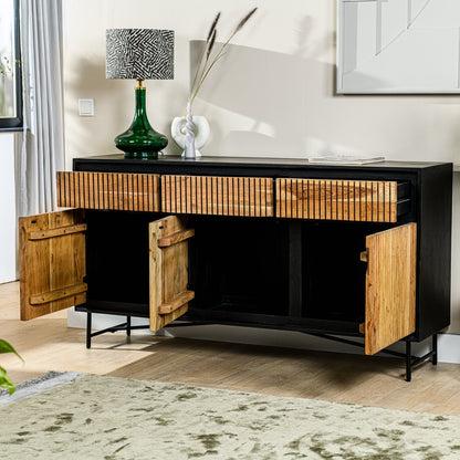 Sideboard, 160 cm, B420 Acacia pure