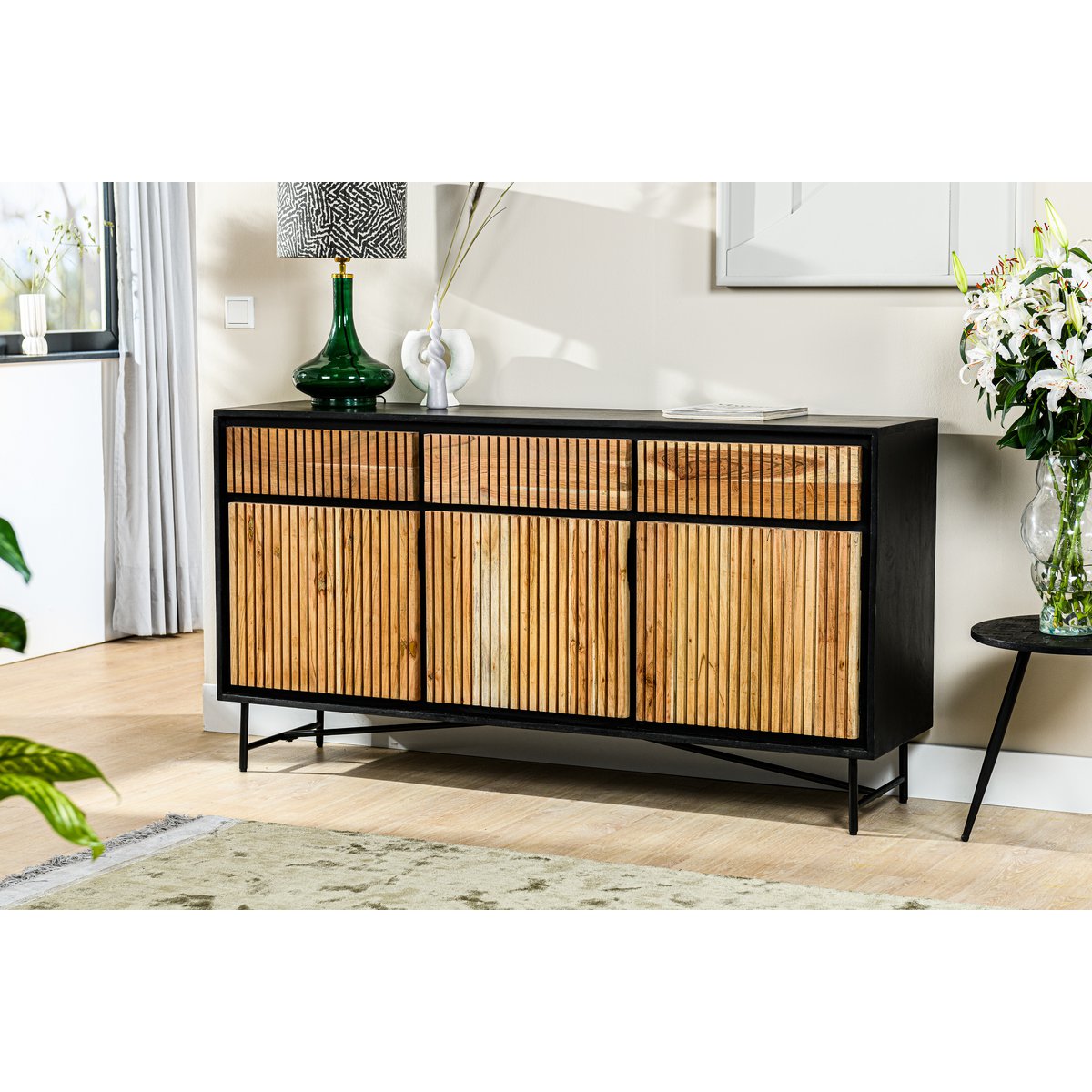 sideboard, 160 cm, b420 acacia pure