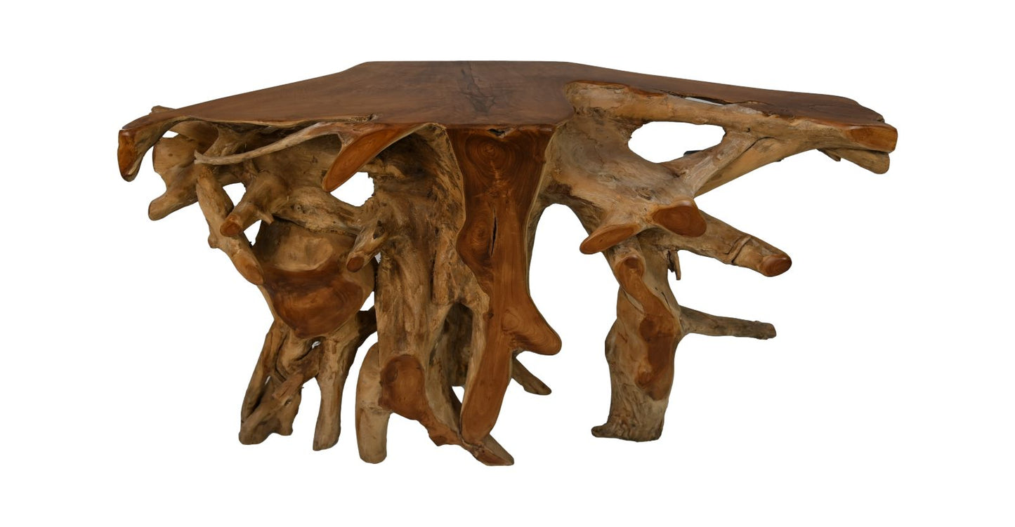 side table - 150x40x80 - natural/bleached - teak