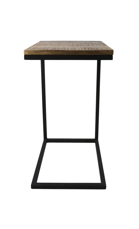 side table rick - robust mango wood/iron