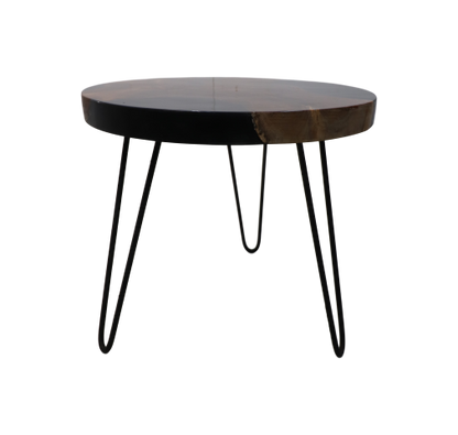 Side table round - ø50x45 - Teak/Epoxy