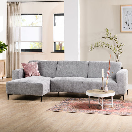 3 seater sofa CL left, fabric Rowan, R311 grey