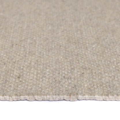 Wool Rug Light Gray 160x230cm