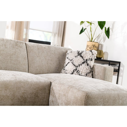 3 seater sofa CL right, fabric Rowan, R520 taupe