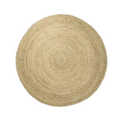 Jute Rug Round 240cm Natural