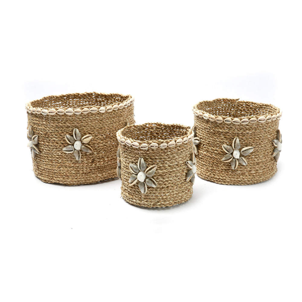 the beach view baskets - set of 3