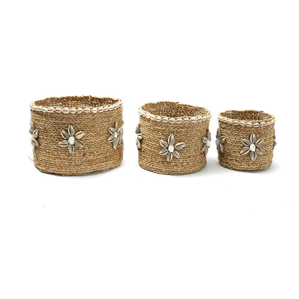 the beach view baskets - set of 3