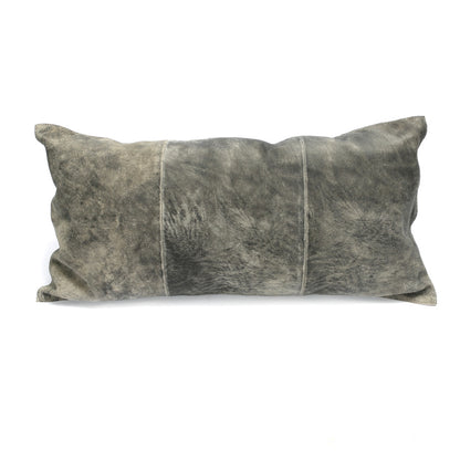 The Three Panels Suede Cushion Cover - Gray - 30x60