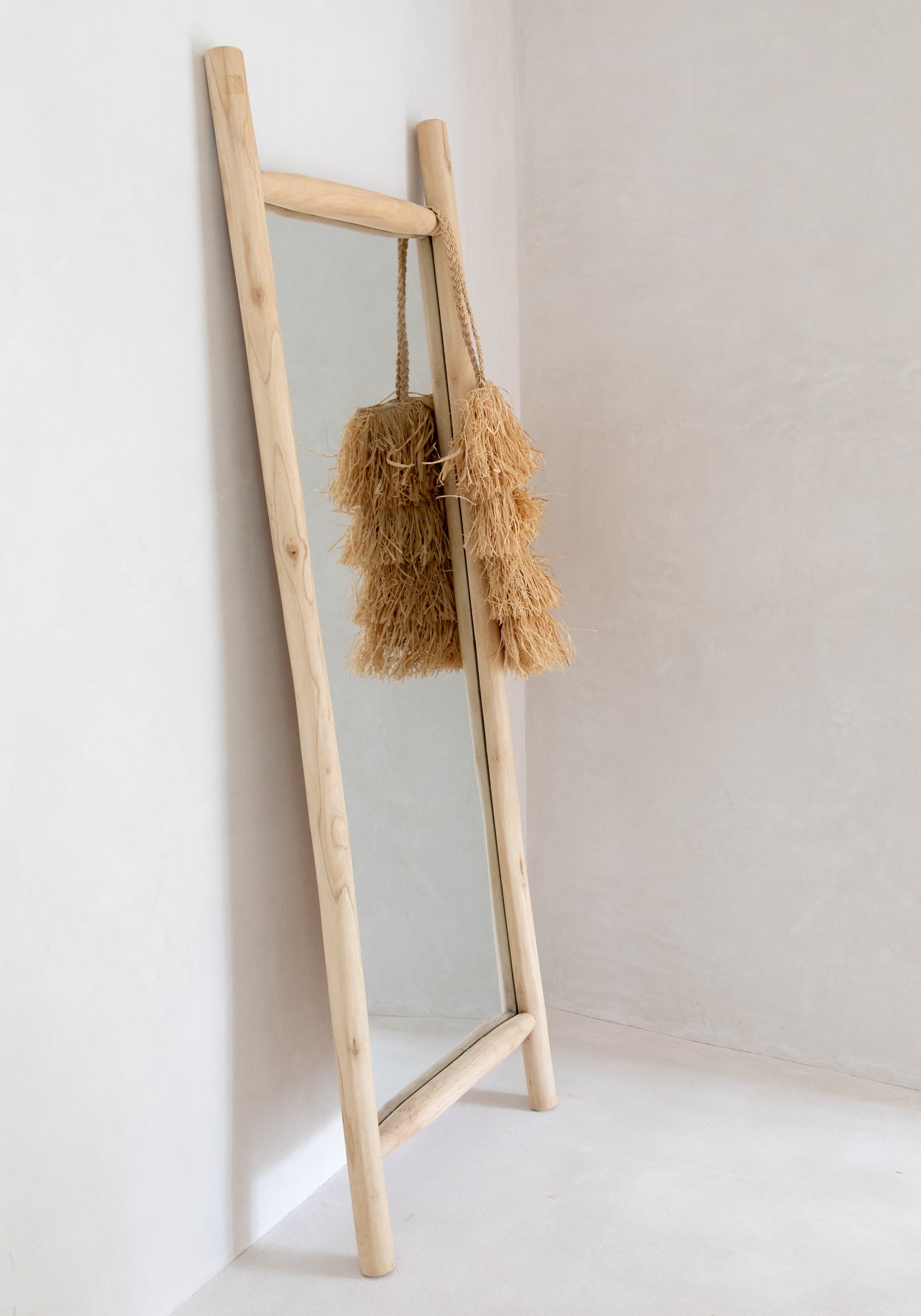 the island dressing mirror - natural