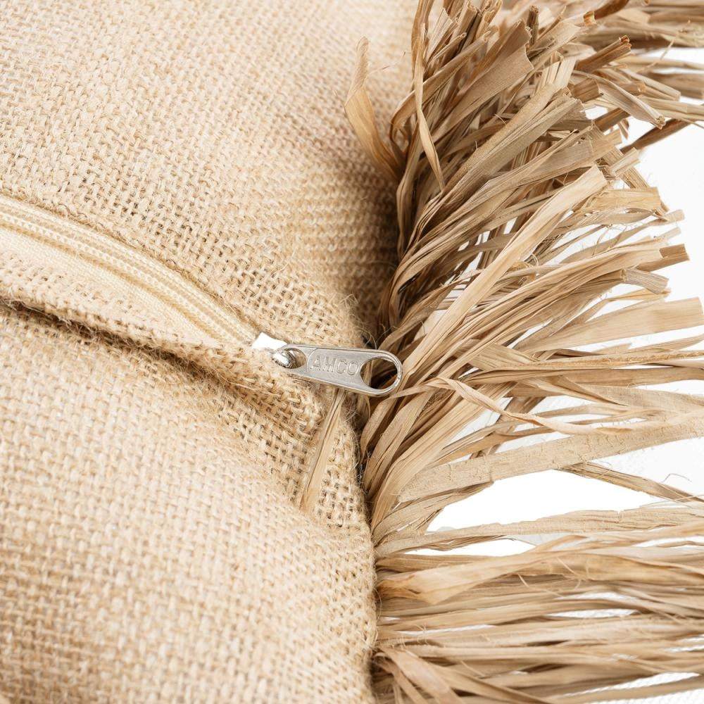 the jute bonita cushion cover - natural - 30x50