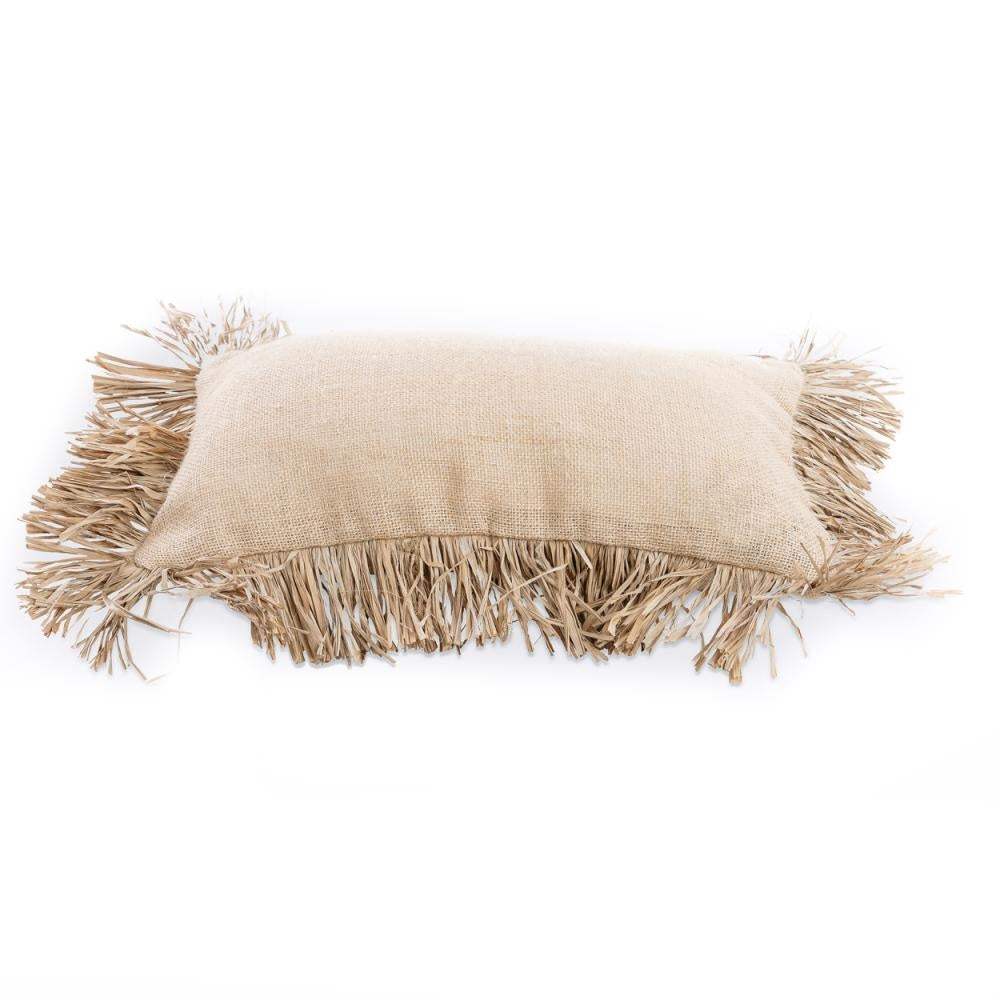 the jute bonita cushion cover - natural - 30x50