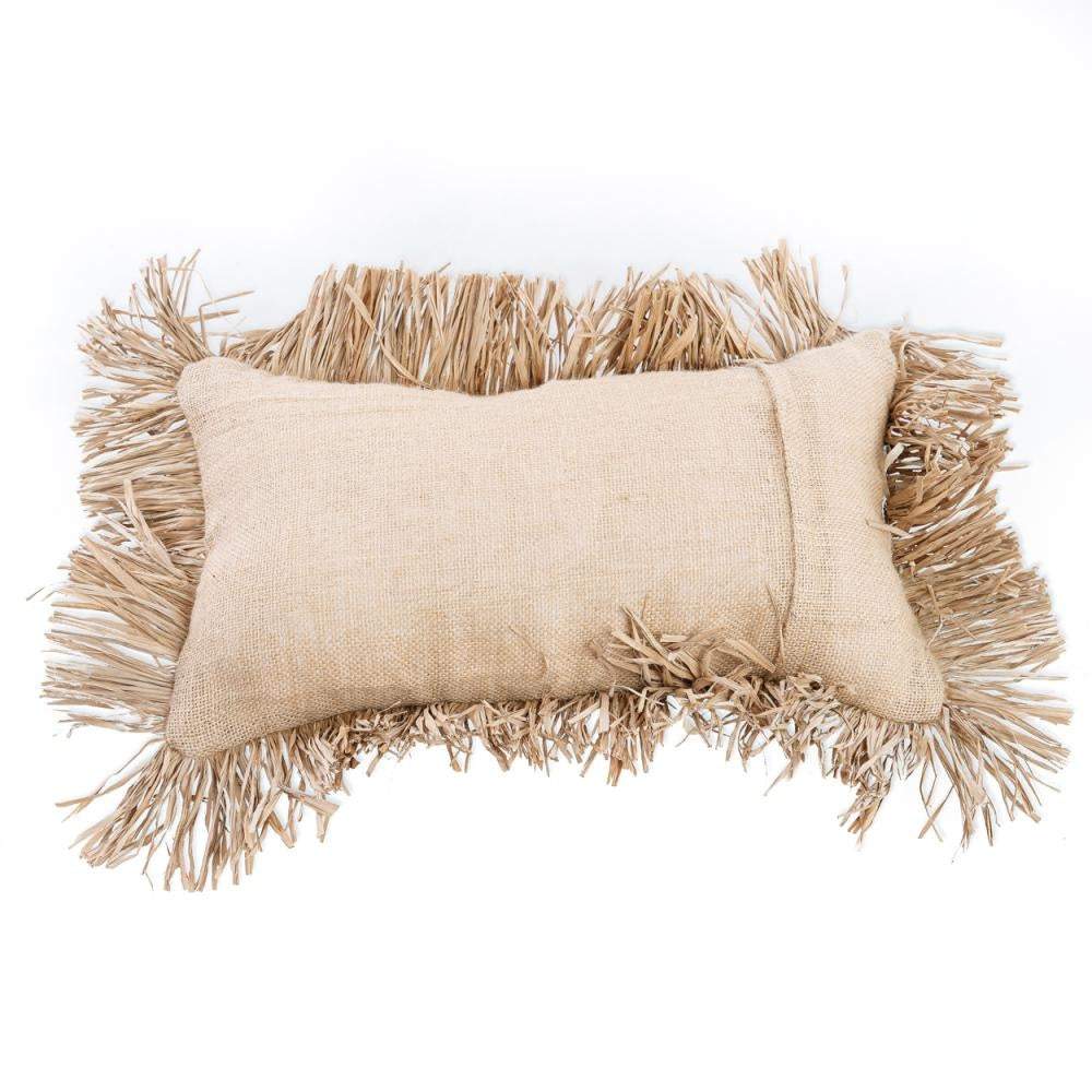 the jute bonita cushion cover - natural - 30x50