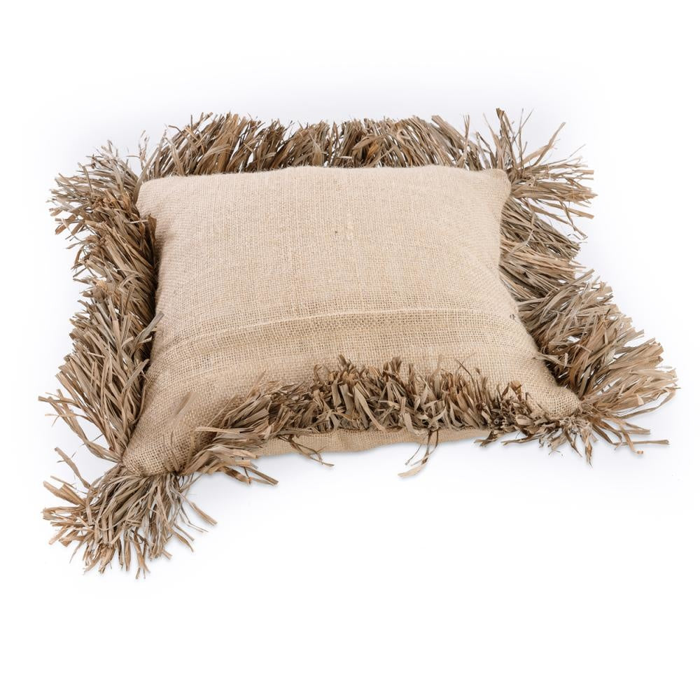 the jute bonita cushion cover - natural - 40x40