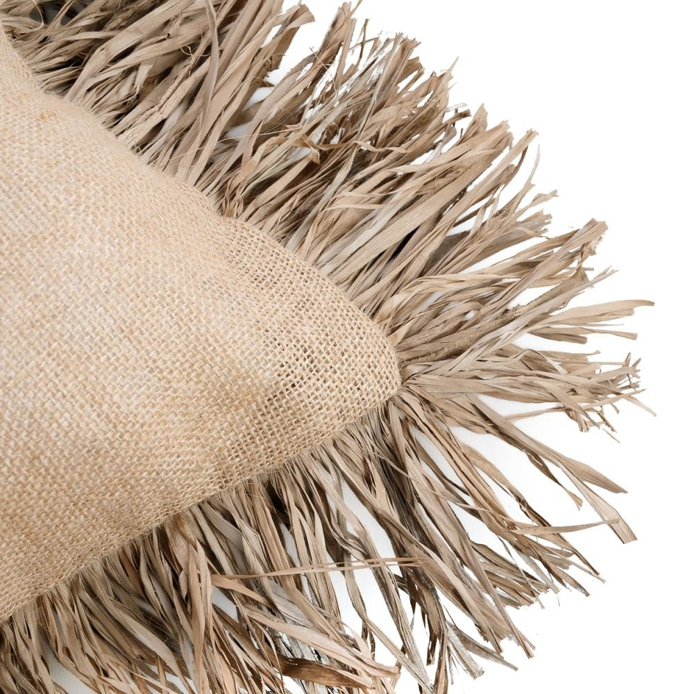 the jute bonita cushion cover - natural - 60x60