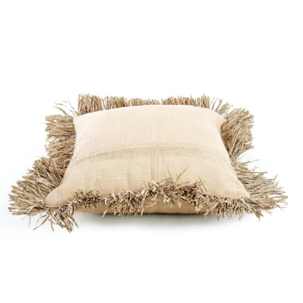 the jute bonita cushion cover - natural - 60x60