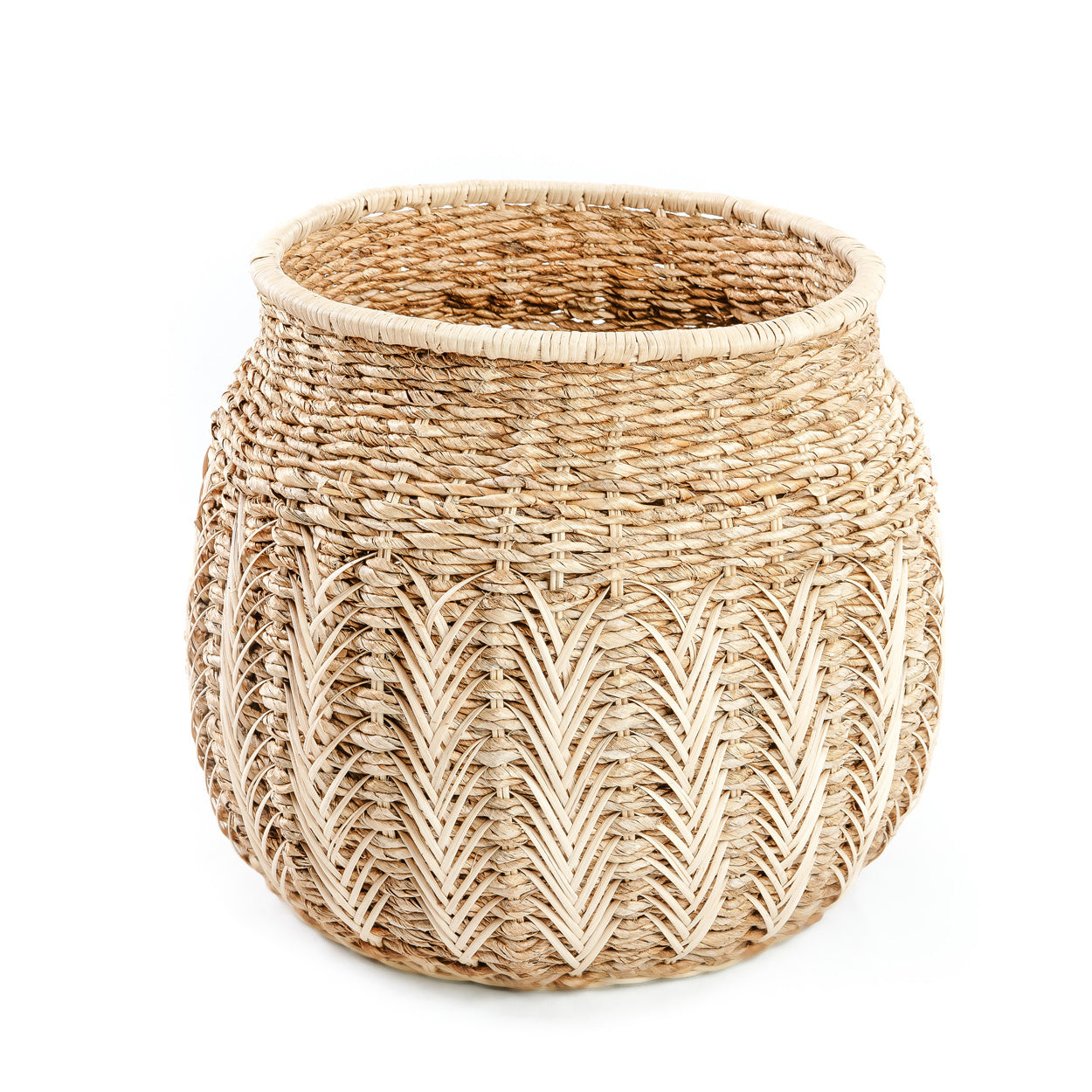 rattan storage basket de luziru - natural - m