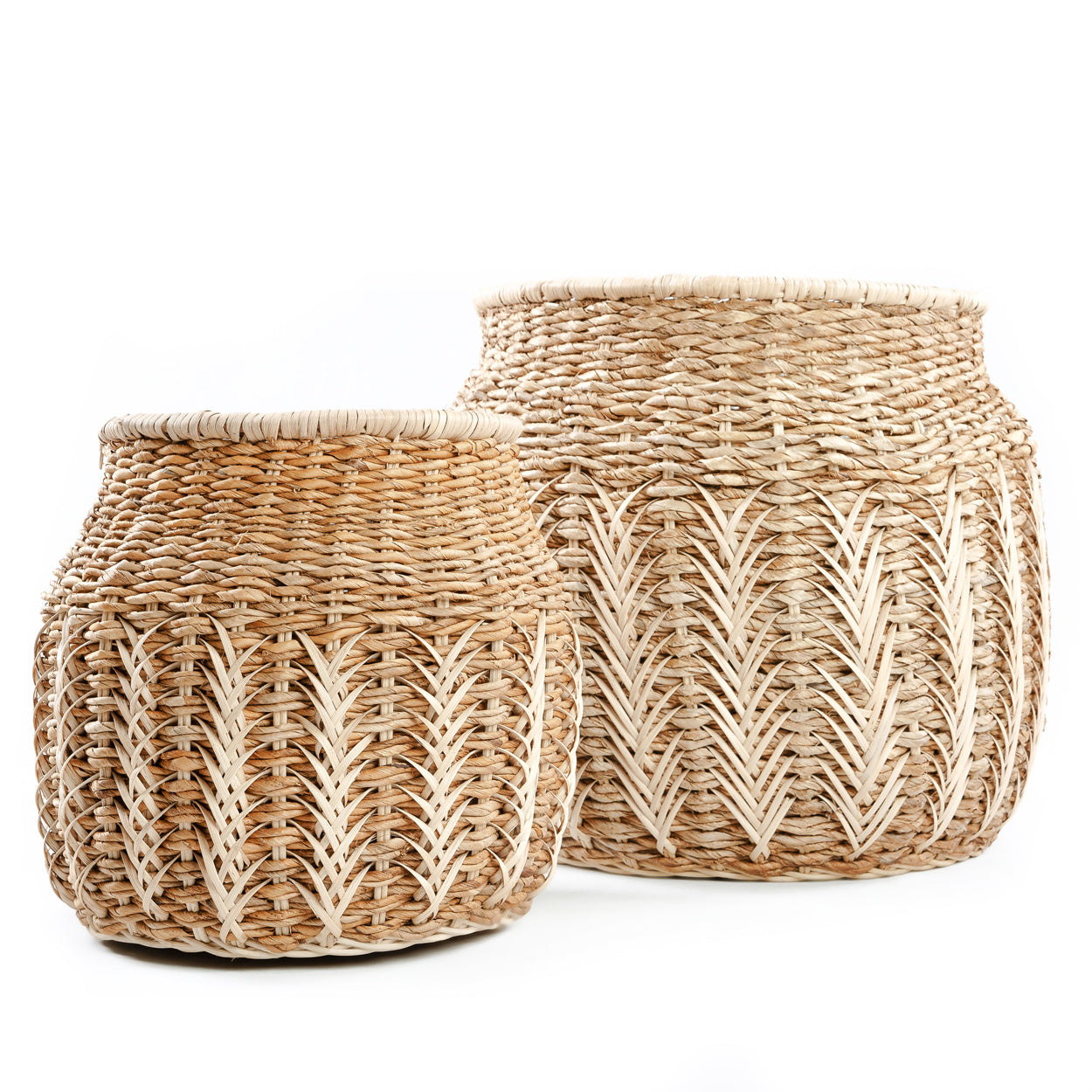 rattan storage basket de luziru - natural - m