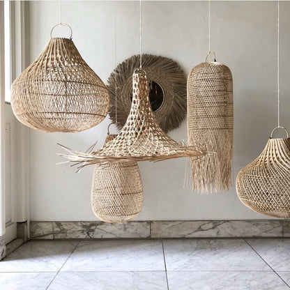 The Mykonos Hanging Lamp - Natural - M