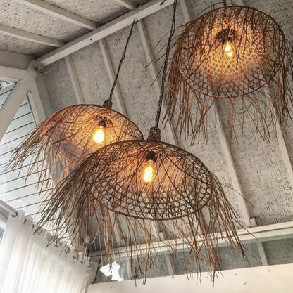 The Mykonos Hanging Lamp - Natural - M