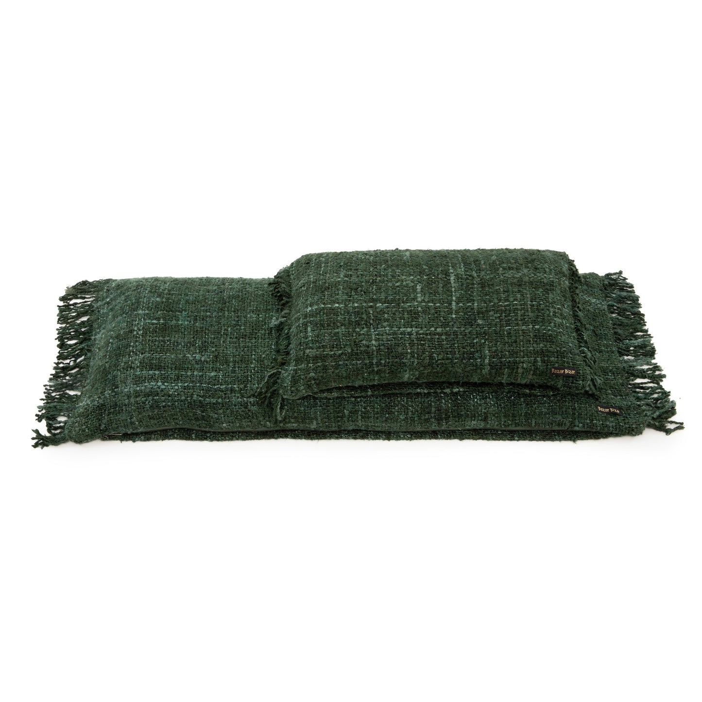 the oh my gee cushion cover - dark green - 35x100