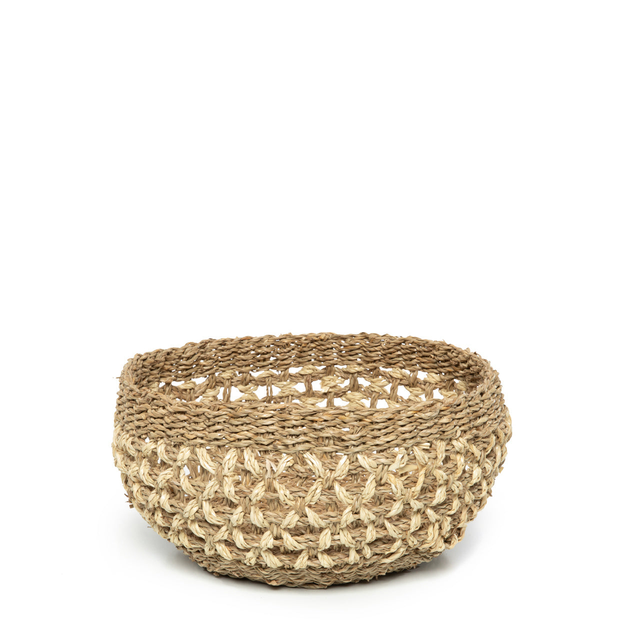 seagrass storage basket de phu quoc - natural - l