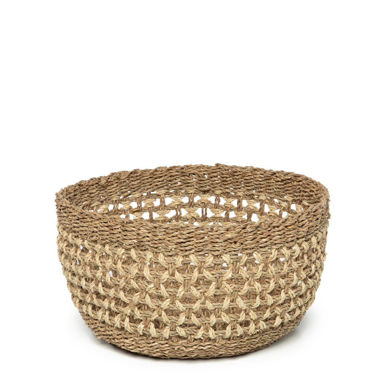 seagrass storage basket de phu quoc - natural - l