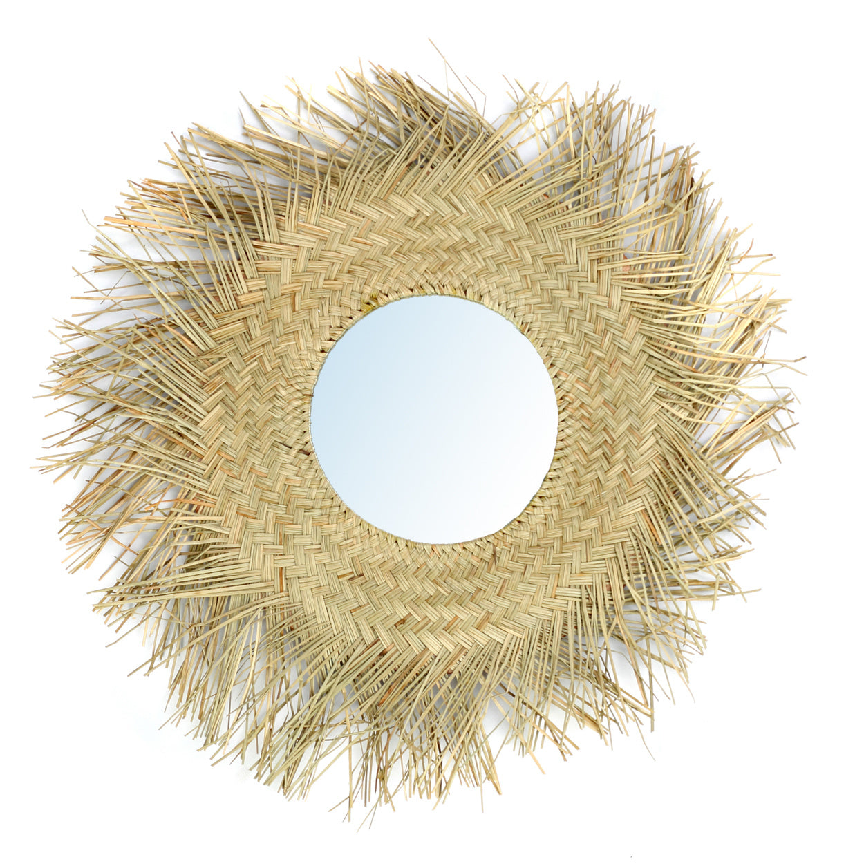 the rattan mirror - natural - m