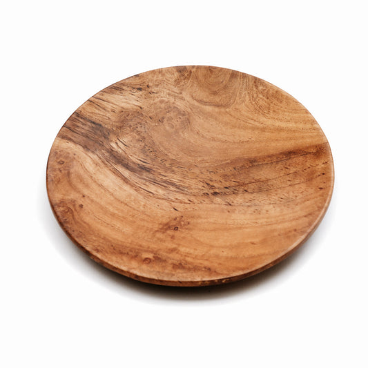 The Teak Root Round Plate - M