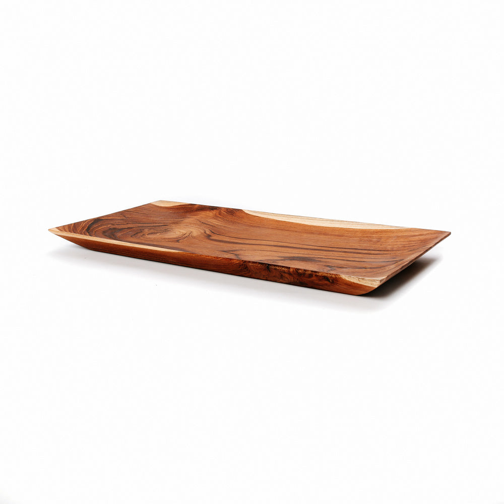 the teak root sushi plate - l