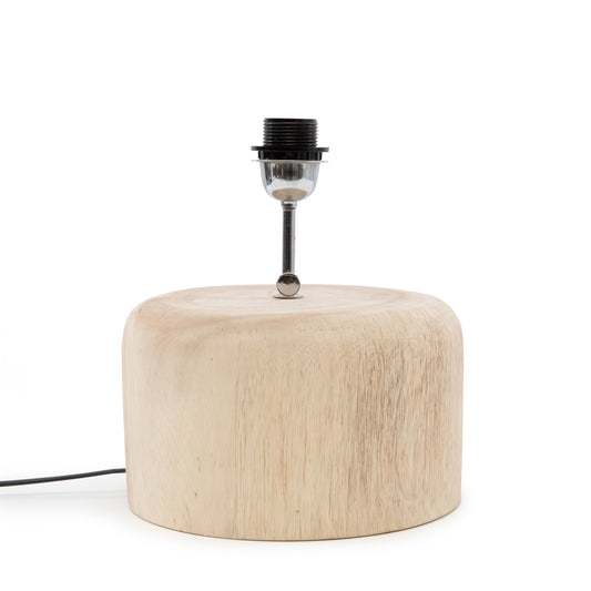 De Teak Wood Tafellamp Voet - Naturel