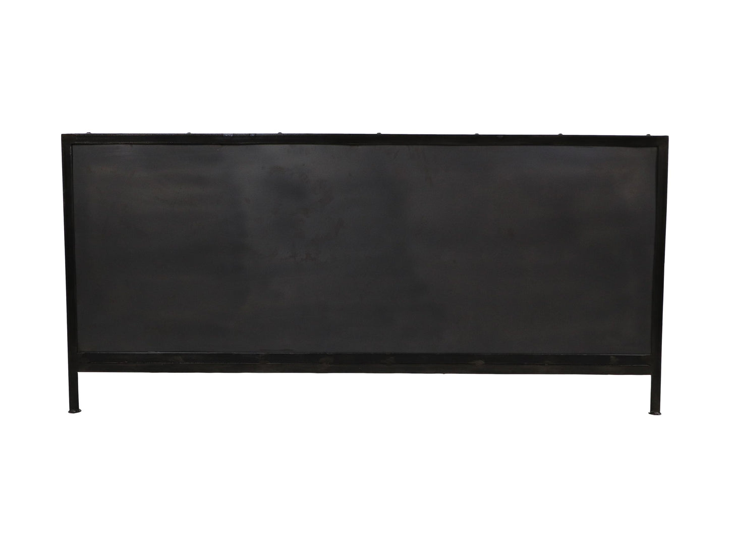 dressoir brooklyn - 150x40x70 - natural steel - ijzer/glas