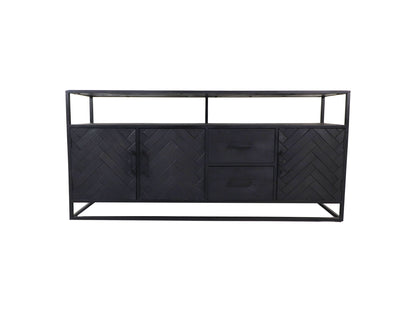 Sideboard Verona - 180x40x85 - Black - Mango wood/iron