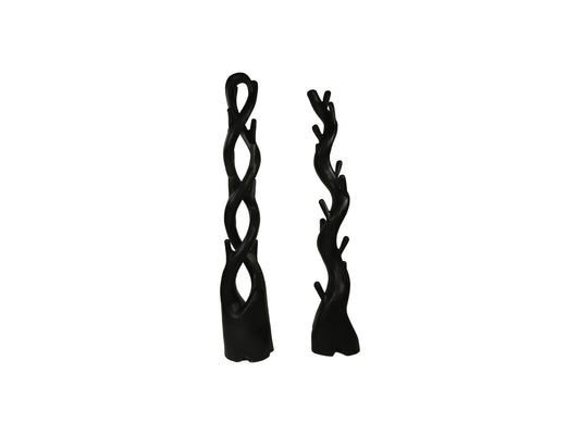 Double coat rack - 30x30x190 - Black - Munggur