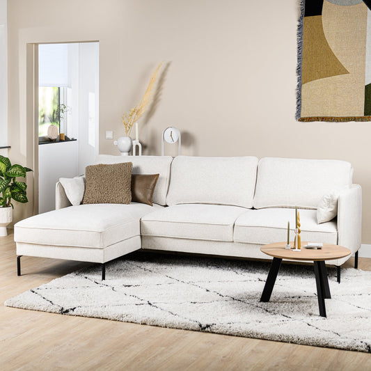 3-seater sofa CL left, fabric Heaven, H920 natural